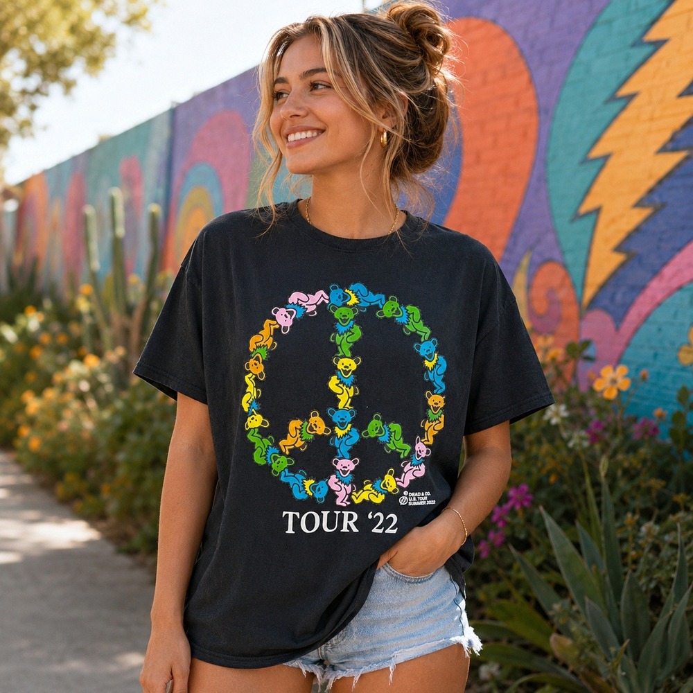 Grateful Dead & Company‎ Tour 2022 T-Shirt Sz XL Vintage Style Band Tee Graphic